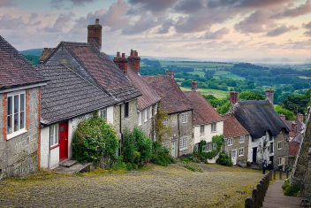idyllisches Dorf in England