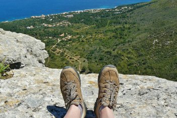 Aussicht vom Berg auf Mallorca