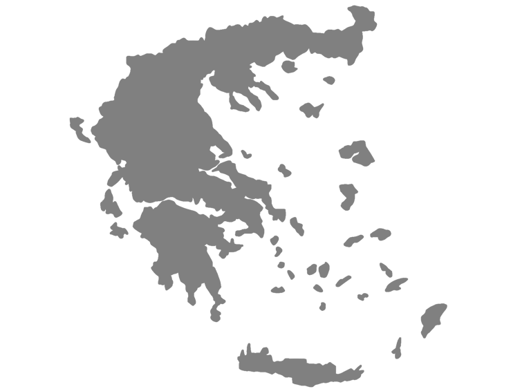 Die griechischen Inseln als Grunriß